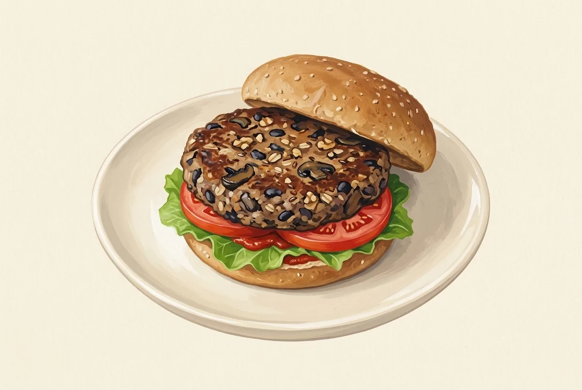 Mushroom Bean Burgers